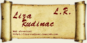 Liza Rudinac vizit kartica